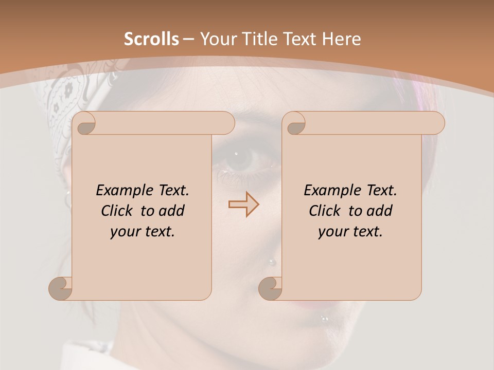 Beautiful Girl PowerPoint Template