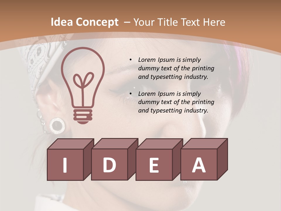 Beautiful Girl PowerPoint Template