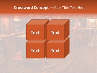 Bar Counter Interior PowerPoint Template