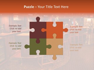 Bar Counter Interior PowerPoint Template