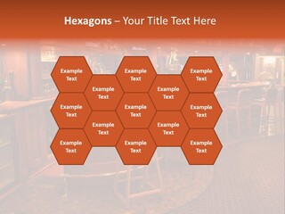 Bar Counter Interior PowerPoint Template