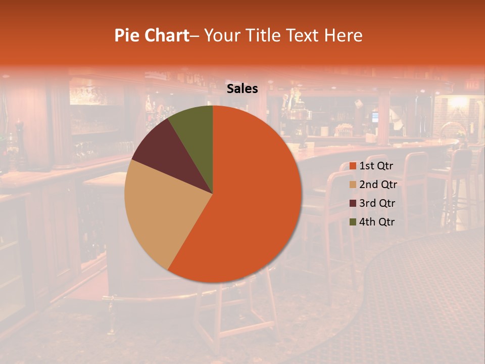 Bar Counter Interior PowerPoint Template