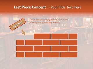 Bar Counter Interior PowerPoint Template