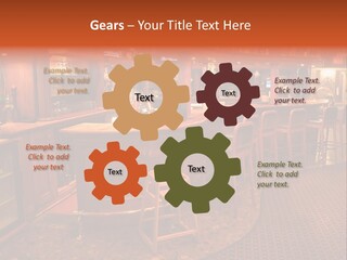 Bar Counter Interior PowerPoint Template