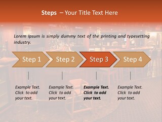 Bar Counter Interior PowerPoint Template