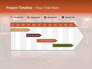 Bar Counter Interior PowerPoint Template