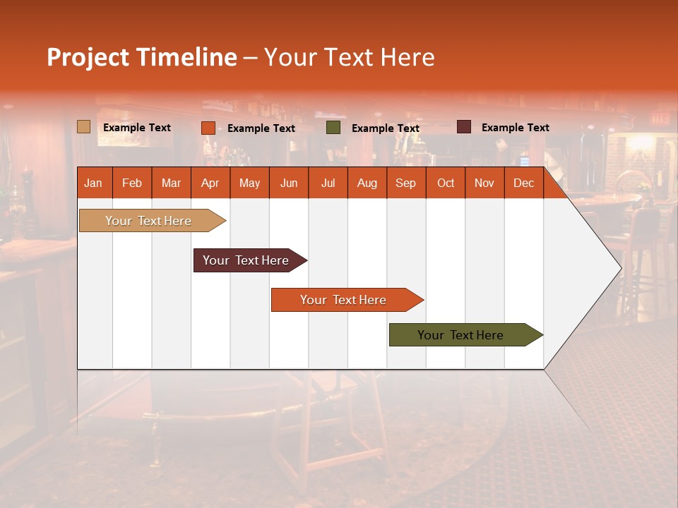 Bar Counter Interior PowerPoint Template
