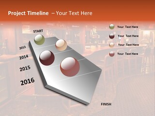 Bar Counter Interior PowerPoint Template