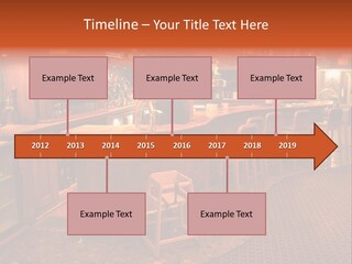 Bar Counter Interior PowerPoint Template