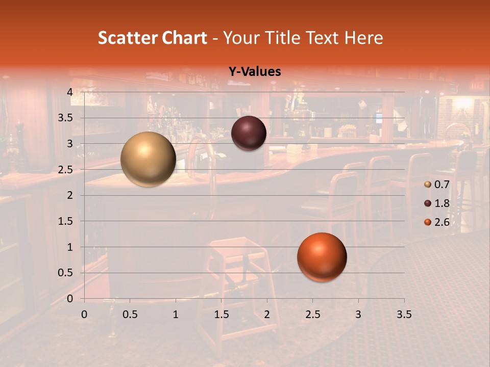 Bar Counter Interior PowerPoint Template