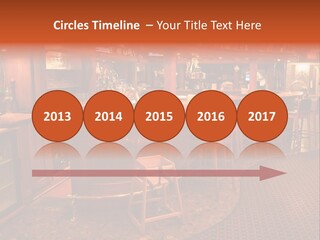 Bar Counter Interior PowerPoint Template