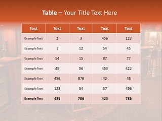 Bar Counter Interior PowerPoint Template
