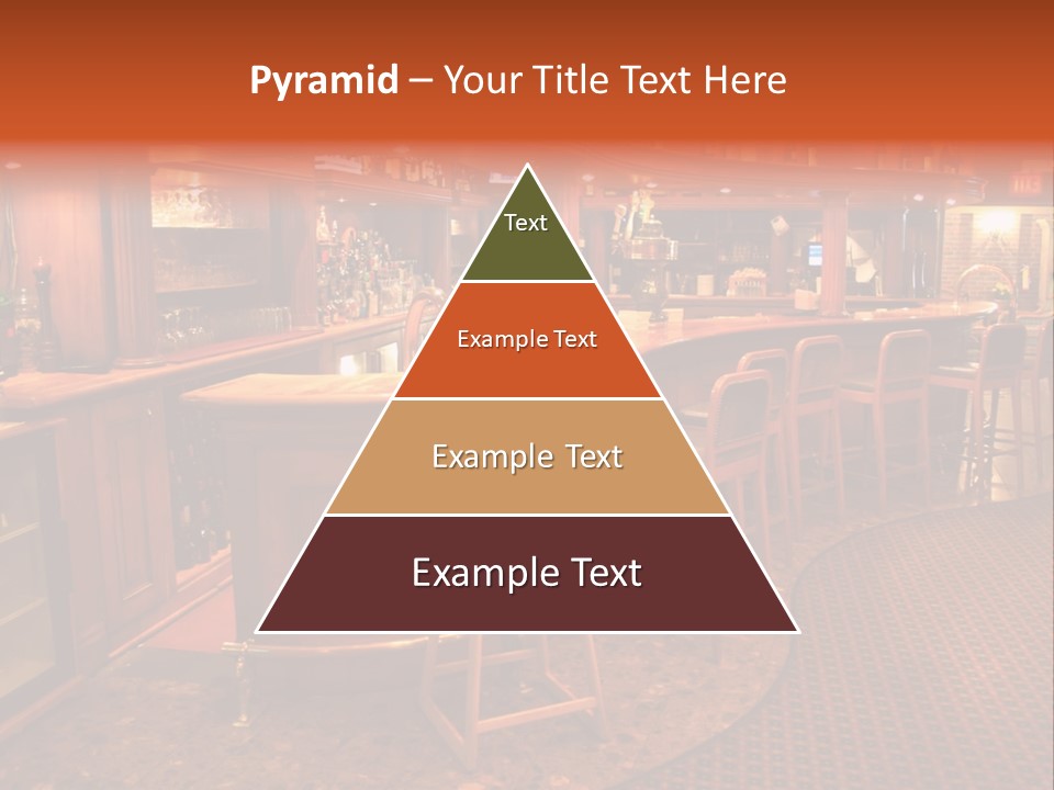 Bar Counter Interior PowerPoint Template
