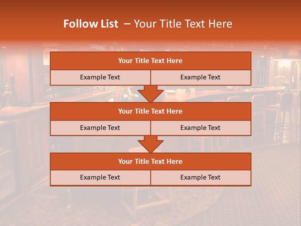 Bar Counter Interior PowerPoint Template