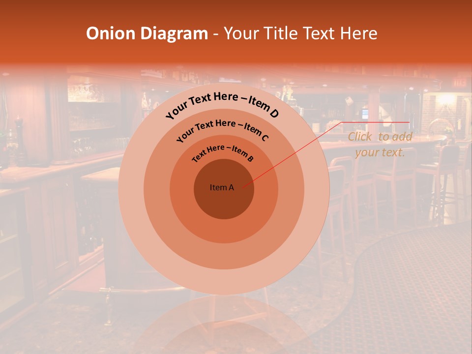 Bar Counter Interior PowerPoint Template