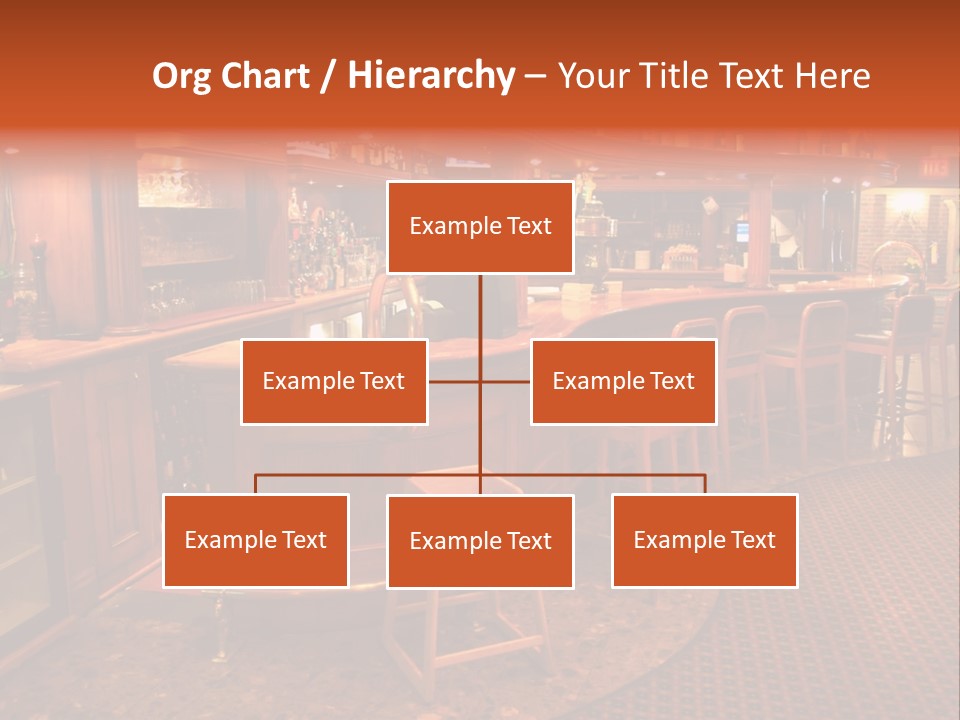 Bar Counter Interior PowerPoint Template