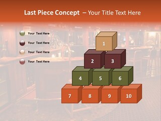 Bar Counter Interior PowerPoint Template
