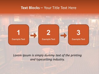 Bar Counter Interior PowerPoint Template