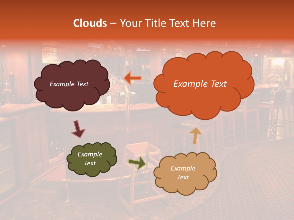 Bar Counter Interior PowerPoint Template
