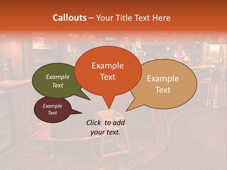Bar Counter Interior PowerPoint Template