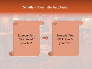 Bar Counter Interior PowerPoint Template