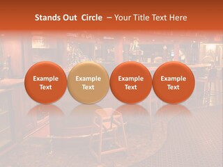 Bar Counter Interior PowerPoint Template