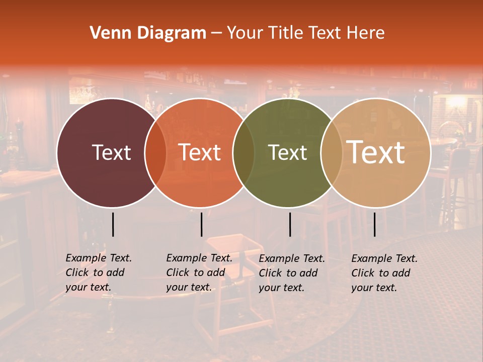 Bar Counter Interior PowerPoint Template