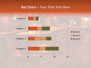 Bar Counter Interior PowerPoint Template