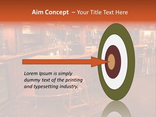 Bar Counter Interior PowerPoint Template