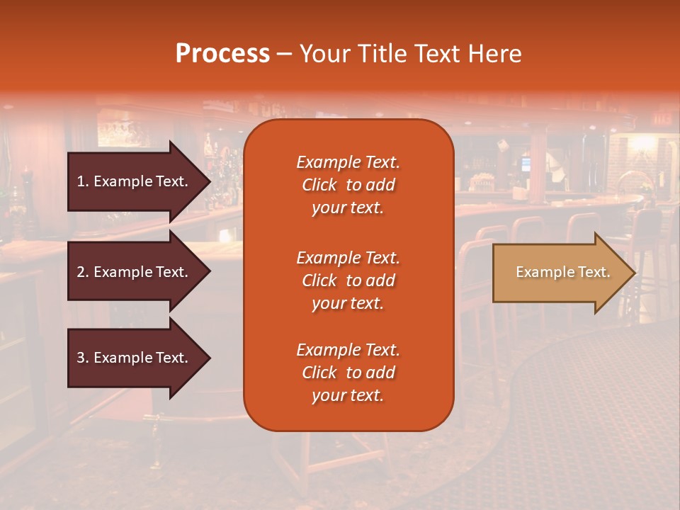 Bar Counter Interior PowerPoint Template