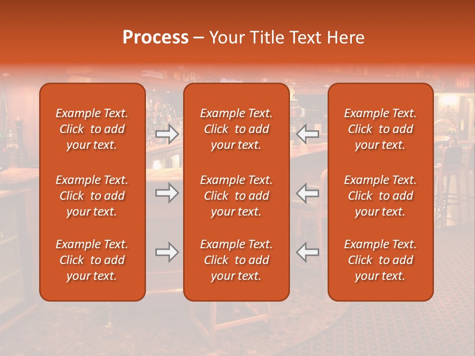 Bar Counter Interior PowerPoint Template
