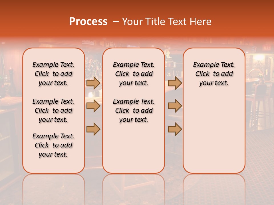 Bar Counter Interior PowerPoint Template