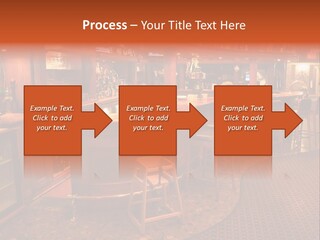 Bar Counter Interior PowerPoint Template