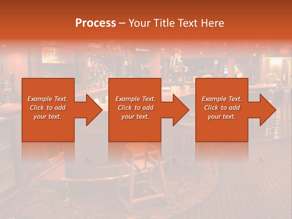 Bar Counter Interior PowerPoint Template