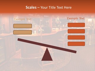 Bar Counter Interior PowerPoint Template