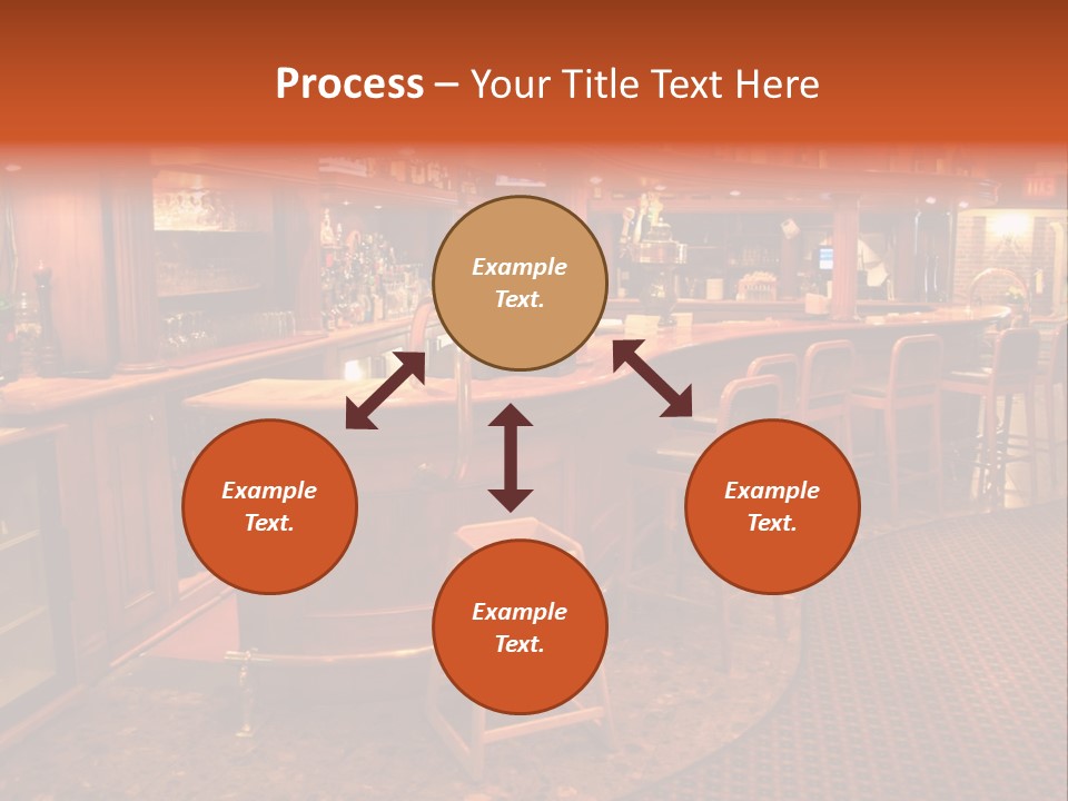 Bar Counter Interior PowerPoint Template