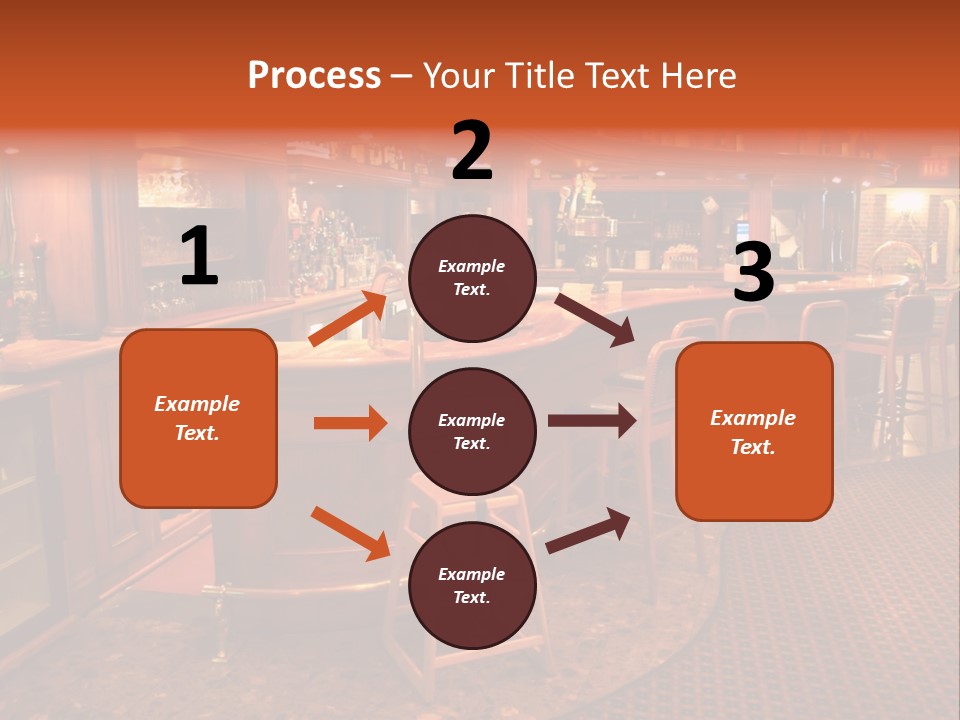 Bar Counter Interior PowerPoint Template