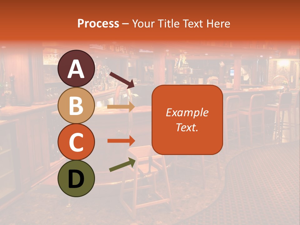 Bar Counter Interior PowerPoint Template