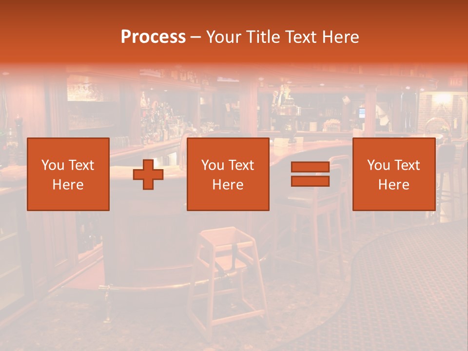 Bar Counter Interior PowerPoint Template
