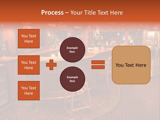 Bar Counter Interior PowerPoint Template
