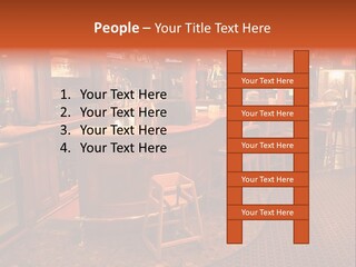 Bar Counter Interior PowerPoint Template