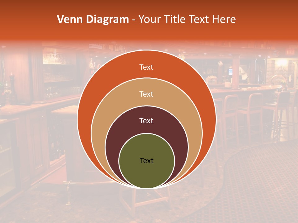Bar Counter Interior PowerPoint Template