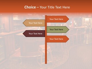 Bar Counter Interior PowerPoint Template