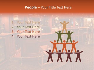 Bar Counter Interior PowerPoint Template