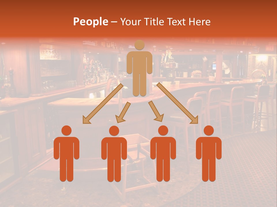 Bar Counter Interior PowerPoint Template