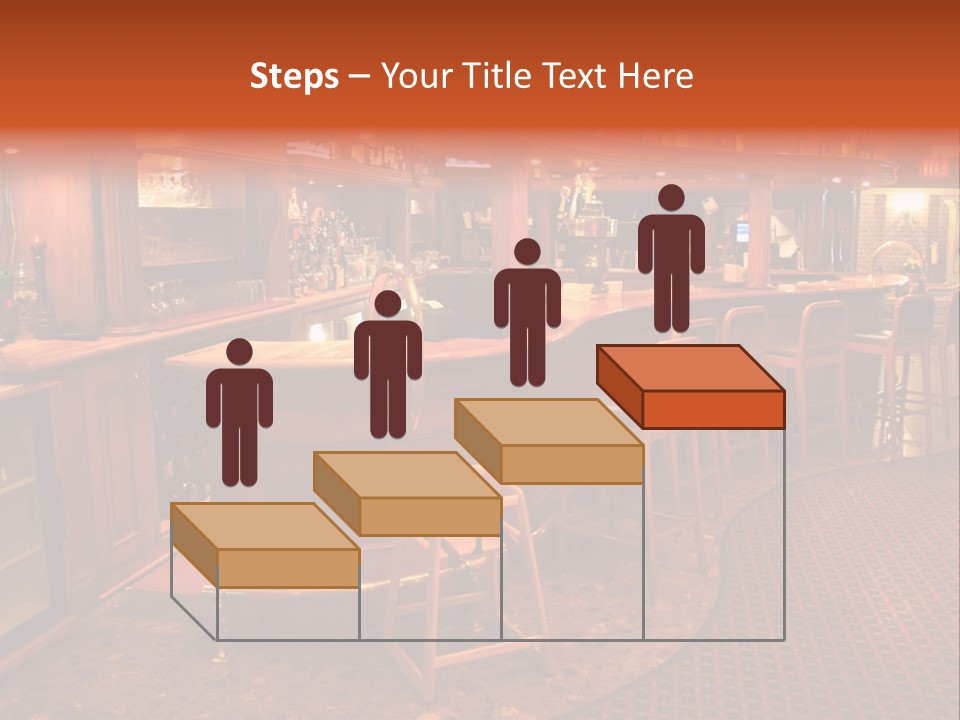 Bar Counter Interior PowerPoint Template