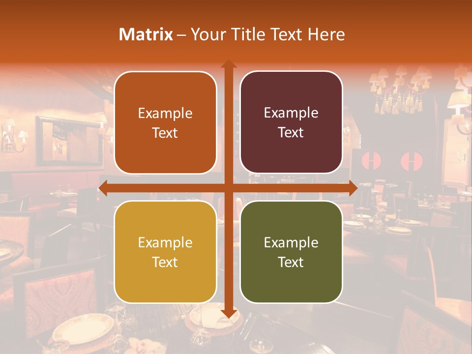 Girl And Boyfriend In A Restaurant PowerPoint Template