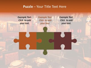 Girl And Boyfriend In A Restaurant PowerPoint Template