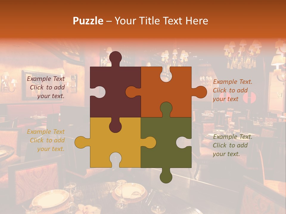 Girl And Boyfriend In A Restaurant PowerPoint Template