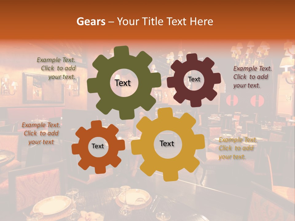 Girl And Boyfriend In A Restaurant PowerPoint Template